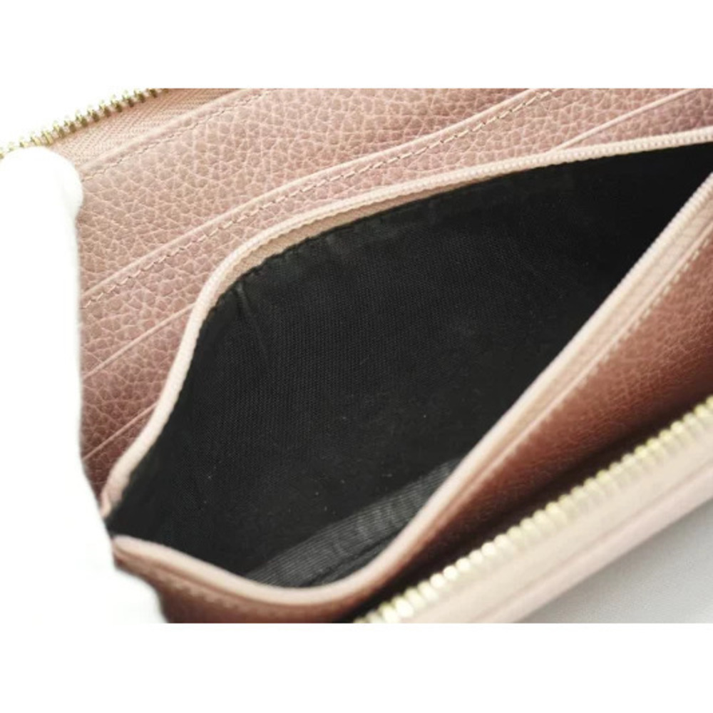 Gucci leather round zipper long wallet pink - Picture 8 of 8